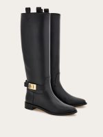 Ferragamo Knee high boot with Hug buckle detail - Image 6